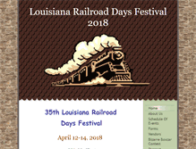 Tablet Screenshot of larailroaddaysfestival.com